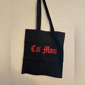 Cat mom canvas bag